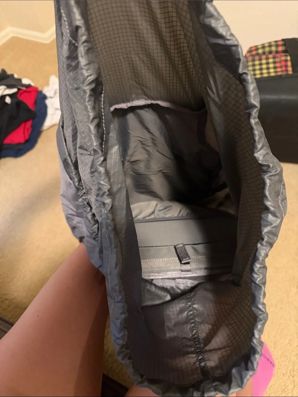 L.L. Bean Gray Travel/Camping Backpack